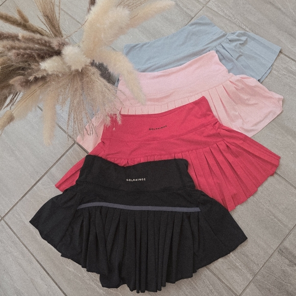 SET OF 5 GOLD HINGLE AND BOUTIQUE TENNIS SKIRTS SET OF 5 - Picture 9 of 9